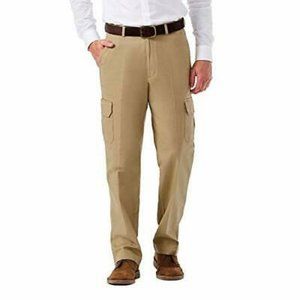 Haggar® Men's Classic Fit Flat-Front Stretch Comfort Cargo Pant